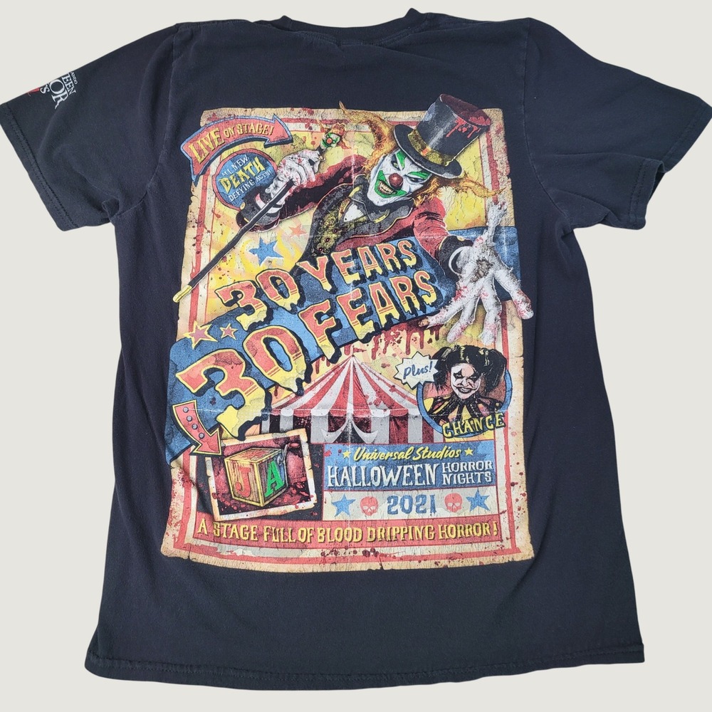 Universal Studios Halloween Horror Nights 2021 30 Years 30 Fears Jack Shirt S